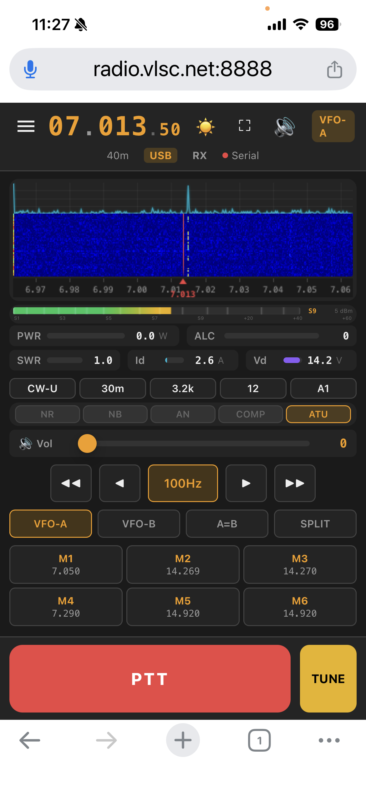 FT-710 Web Control Screenshot